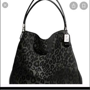 NWOT Coach Madison Phoebe Ocelot handbag